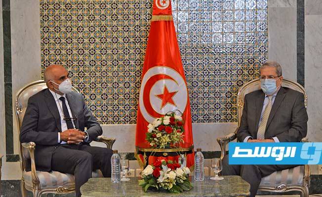 الجرندي يؤكد عزم الحكومة التونسية على دفع التعاون الثنائي مع ليبيا في كل المجالات