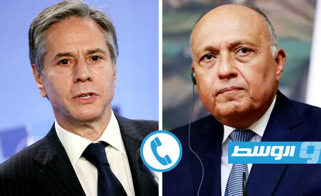 وزيرا الخارجية المصري والأميركي يرفضان نزوح الفلسطينيين خارج أراضيهم