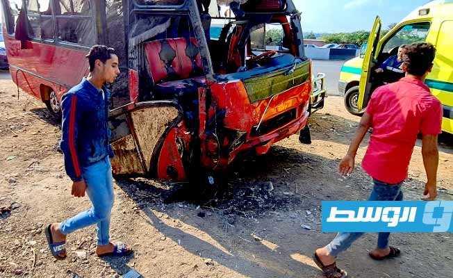 مصر.. مقتل 19 شخصا إثر انقلاب حافلة صغيرة في ترعة بالدقهلية