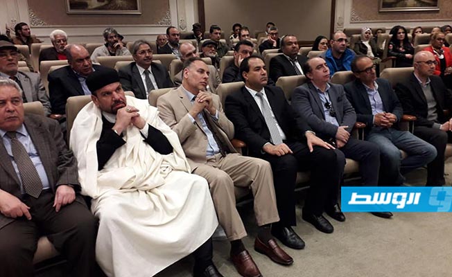 حفل تكريم رموز الثقافة والفكر الليبيين على هامش معرض القاهرة للكتاب، 26 يناير 2019 (بوابة الوسط)