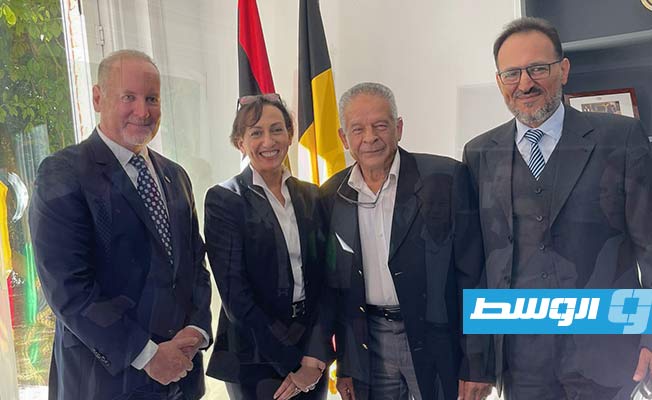 على هامش اجتماع استضافته السفارة الليبية في بلجيكا (وزارة الخارجية)