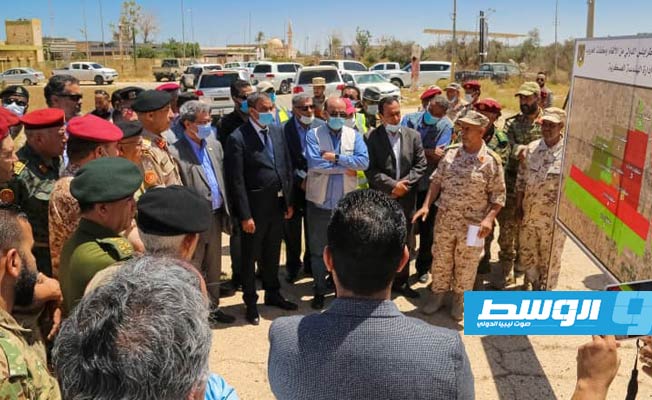الإعلان عن بدء المرحلة الأولى لإعادة إعمار مطار طرابلس الدولي بعد عيد الفطر المبارك, 8 مايو 2021. (وزارة المواصلات)