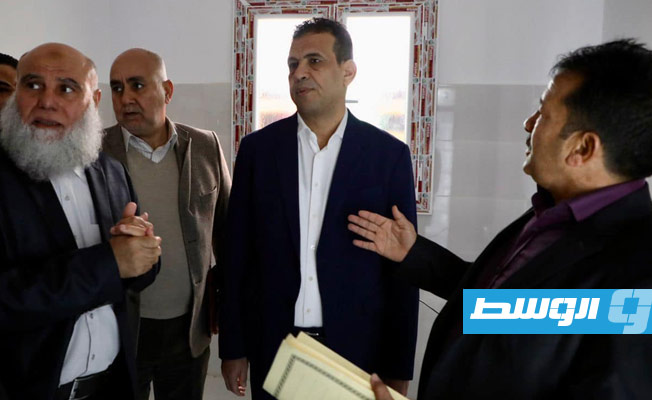 أبوجناح خلال افتتاح المركز الصحي المقريف بخلة الفرجان بالعاصمة طرابلس، 30 يناير 2023. (وزارة الصحة)