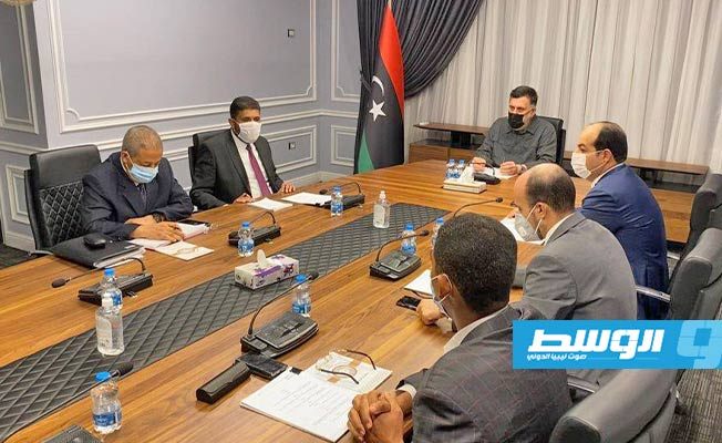 اجتماع المجلس الرئاسي لبحث القضايا الخاصة بالبلديات. (حكومة الوفاق)