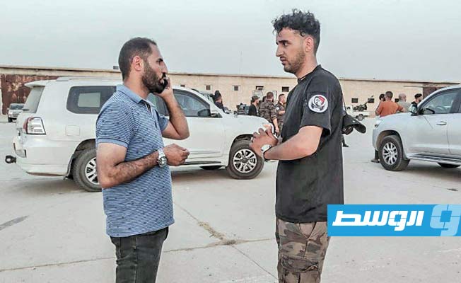 شعبة الاحتياط بـ«قوة مكافحة الإرهاب» تنشر عددًا من مفارزها بمطار طرابلس الدولي. الثلاثاء 16 أغسطس 2022 (صفحة القوة على فيسبوك)