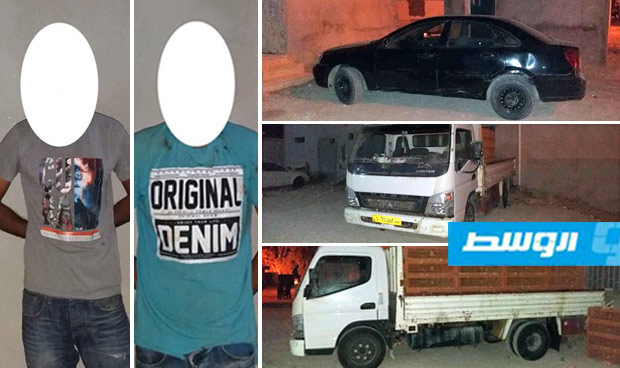 ضبط ستة متهمين بخطف وسرقة شخص من زليتن بمنطقة بودريسة في بنغازي