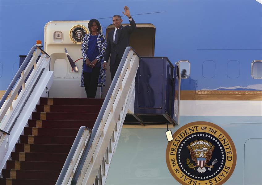 بالصور: ميشيل أوباما تتخلّى عن أناقتها في السعودية