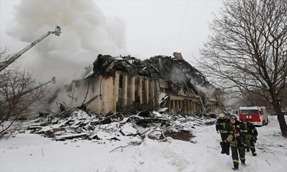 تلف مليون وثيقة في حريق بمكتبة كبرى في روسيا