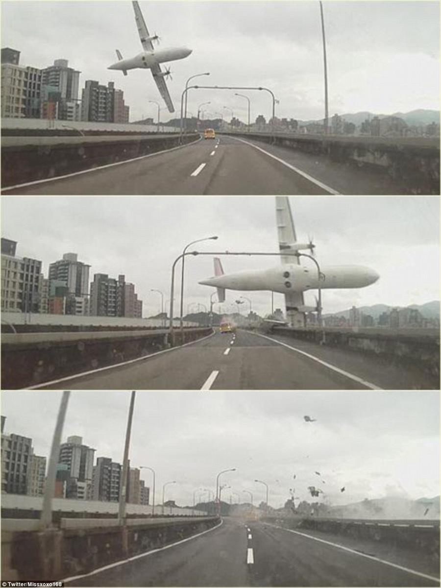 ارتفاع حصيلة ضحايا طائرة «ترانس آسيا» لـ 16 شخصًا (صور)