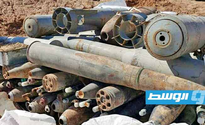 3 tons of war remnants destroyed in the Kararim area of Misrata