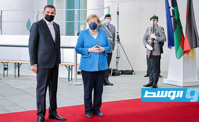 الدبيبة وميركل يقيِّمان نتائج مؤتمر «برلين 2» ويبحثان تطوير التعاون بين ليبيا وألمانيا