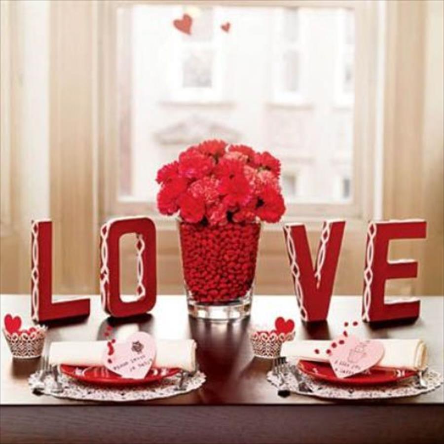 أفكار لتزيين منزلك في عيد الحب