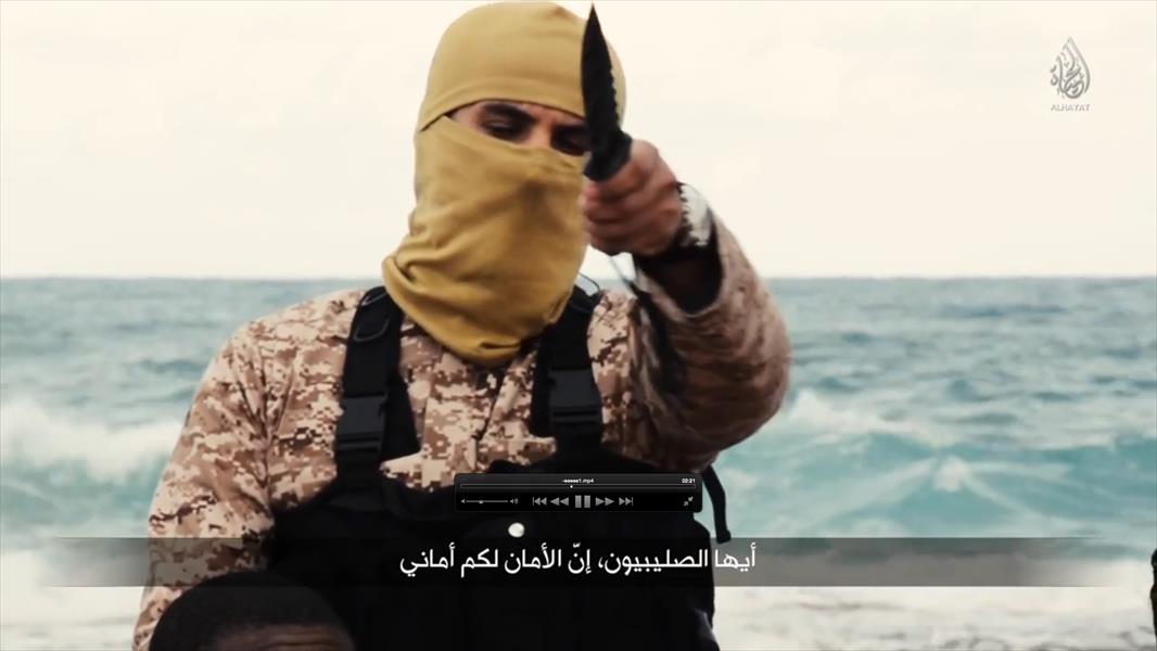 «داعش» ينشر فيديو لإعدام 21 مصريًا في ليبيا