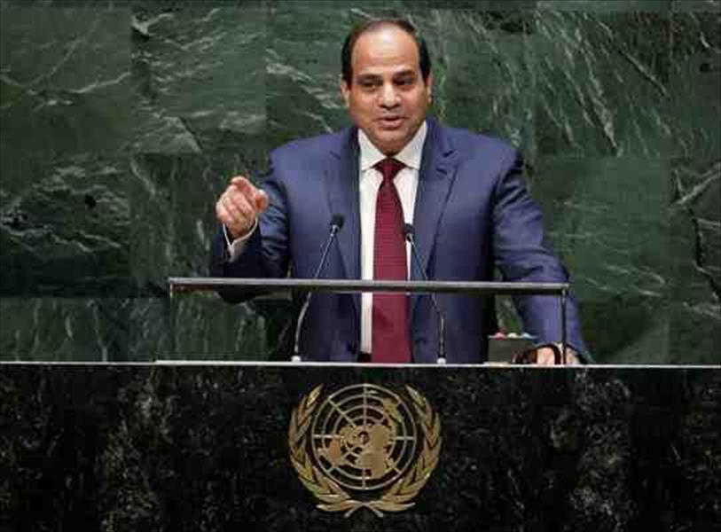 السيسي: مصر تحتفظ لنفسها بحق الرد على جريمة إعدام المصريين في ليبيا