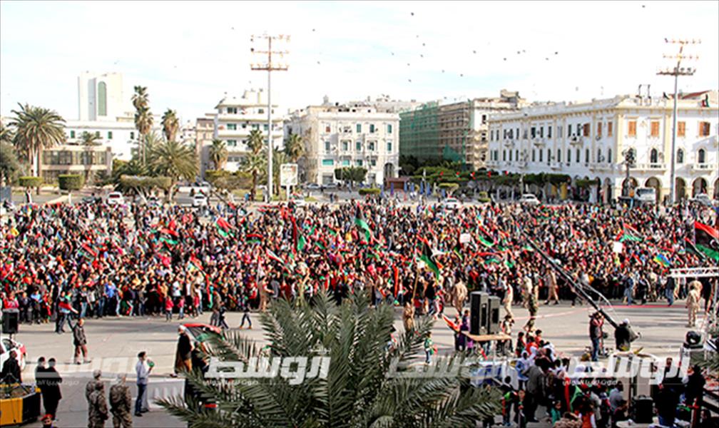 بالصور: احتفالات في طرابلس بالذكرى الرابعة لثورة 17 فبراير