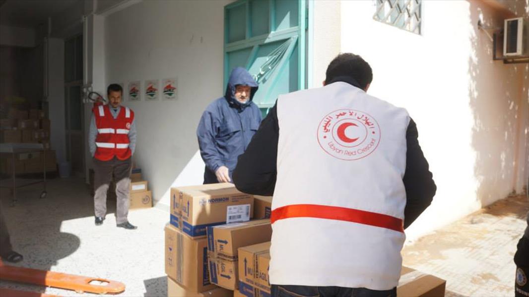 الهلال الأحمر يُرسل مُستلزمات طبية وأدوية لمُستشفى كاباو