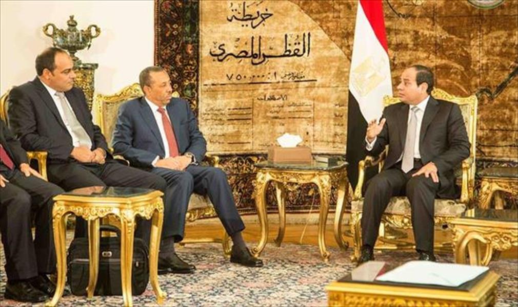 الثني يبحث تعزيز التعاون العسكري مع مصر