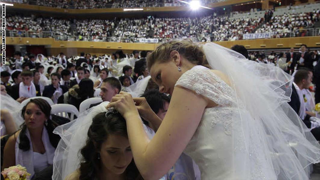 بالصور: أكبر حفل زفاف جماعي في العالم