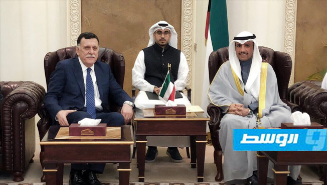 السراج يزور مجلس الأمة الكويتي ويشيد بخبرته التشريعية