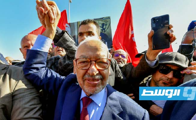 قوات الأمن التونسية توقف رئيس حركة النهضة المعارضة راشد الغنوشي