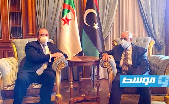 سيالة يبحث مع بوقادوم «دور الجزائر» في مسار الحوار السياسي