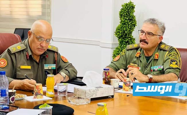 اجتماع غرفة العمليات الميدانية في طرابلس، الإثنين 5 سبتمبر 2022. (رئاسة الأركان العامة)