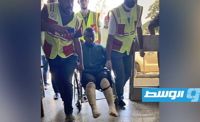 وصول 4 مصابين من حادث بنت بية إلى مستشفى الحروق في طرابلس