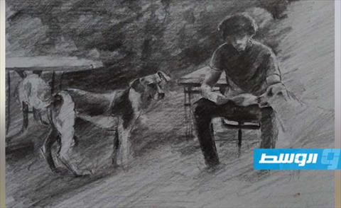 محمد البرناوي فنان يتنفس رسما وألوانا