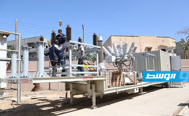 إعادة تشغيل الوحدة الغازية الرابعة بمحطة كهرباء جنوب طرابلس