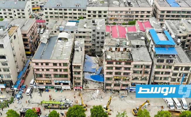ارتفاع حصيلة انهيار مبنى في الصين إلى 26 قتيلا