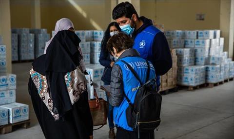 مفوضية اللاجئين توزع مساعدات غذائية على 5 آلاف مهاجر في طرابلس خلال فبراير