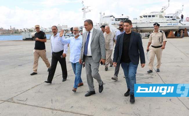 جولة الشهوبي بميناء طرابلس، الأربعاء 6 سبتمبر 2023. (وزارة المواصلات)