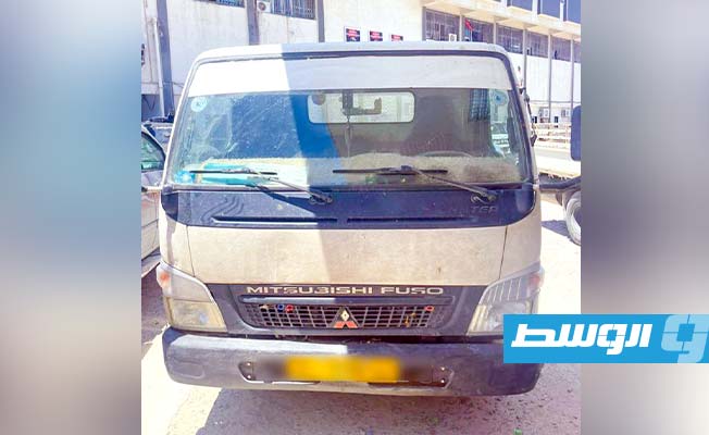 سيارة مخالفة ضبطتها وحدة من المهام الخاصة في طرابلس، 21 يونيو 2023. (مديرية أمن طرابلس)