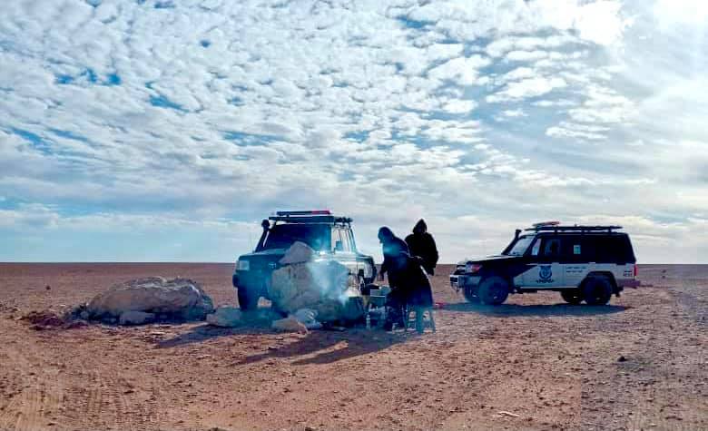 جانب من عمليات التأمين العمق الصحراوي. 22 يناير 2021. (داخلية الوفاق)