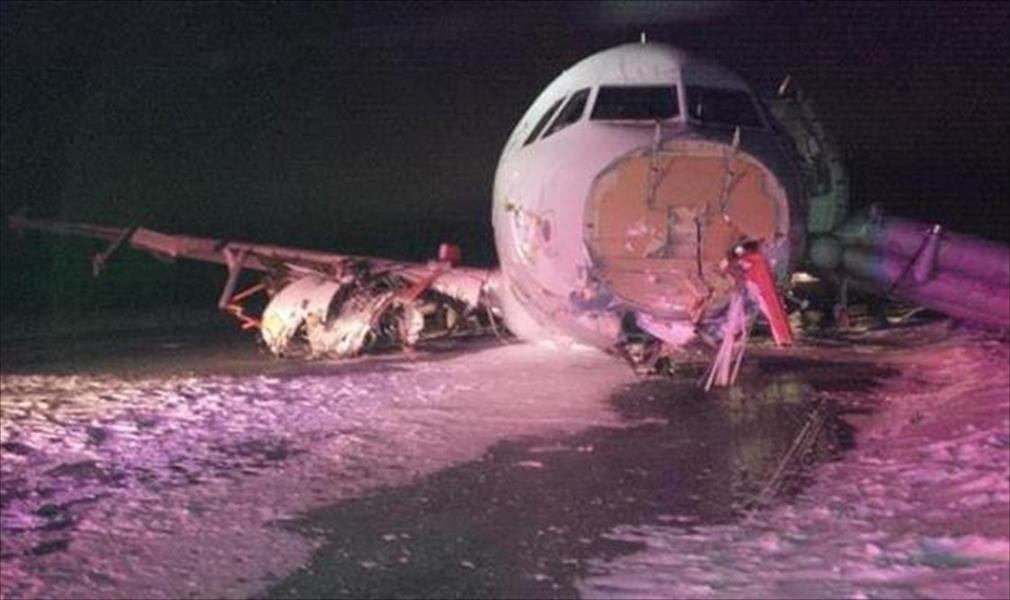 إصابة 23 شخصًا في «انزلاق» طائرة كندية