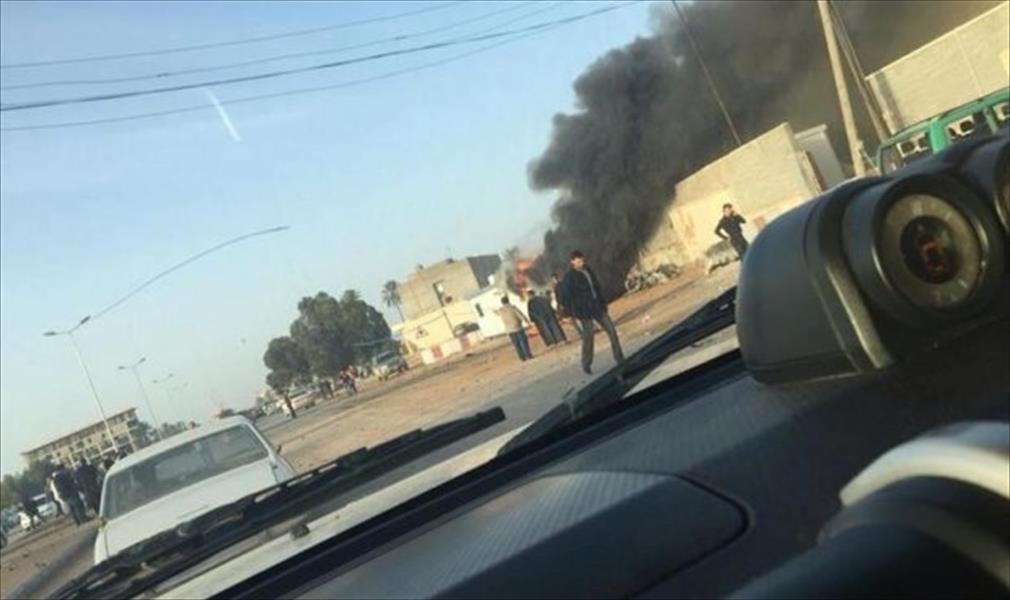 انفجار سيارة مفخخة شرق مصراتة