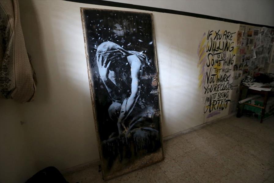 الصراع على لوحة بانكسي فى غزة لم ينته