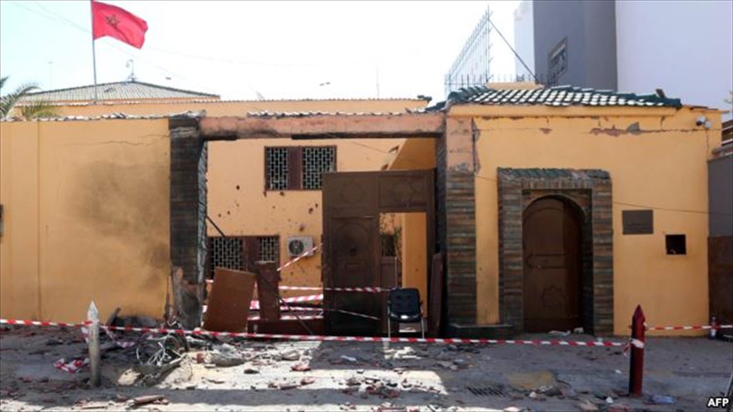 الحكومة الموقتة تشجب وتستنكر استهداف السفارة المغربية في طرابلس