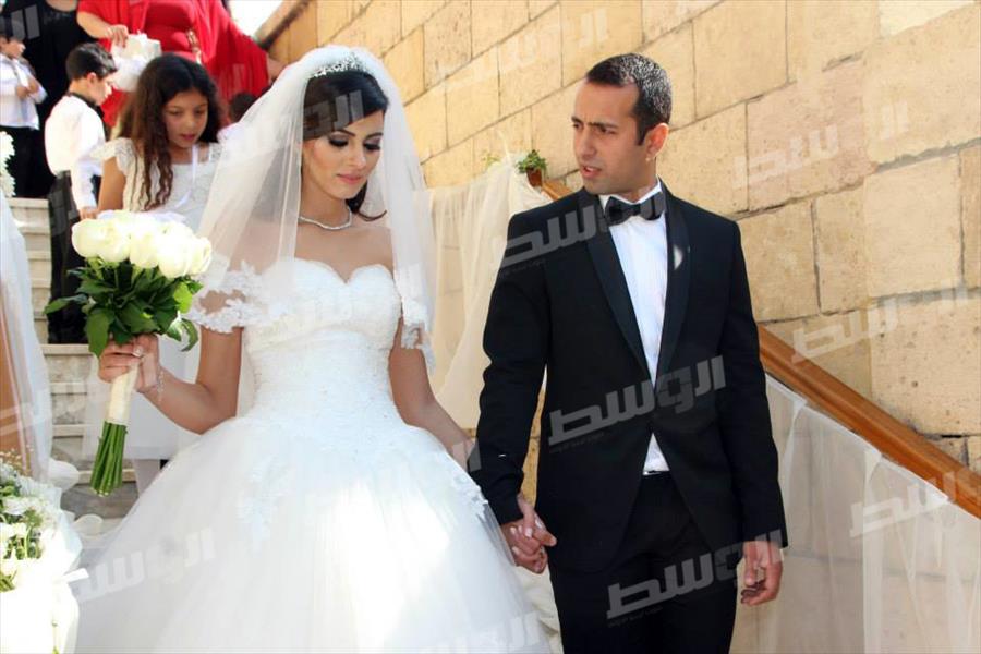 بالصور: متعب ويارا نعوم في حفل زفاف ملكة جمال مصر