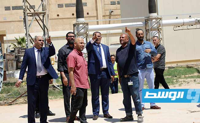 وفد الشركة العامة للكهرباء يتفقد مشروع محطة كهرباء غرب طرابلس (صفحة الشركة على فيسبوك)