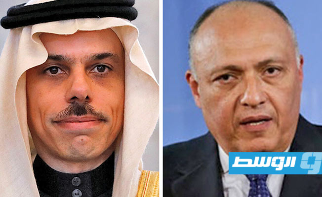 توافق مصري - سعودي على أهمية التسوية السياسية للأزمة الليبية ورفض التدخلات الأجنبية