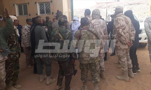 بالصور: قوات الجيش الليبي تتمركز بمنفذ «آيسين» على الحدود الليبية الجزائرية