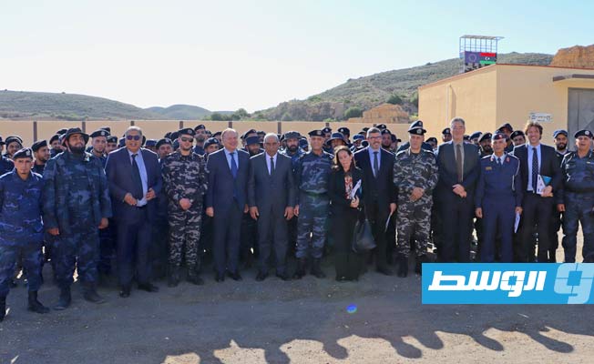افتتاح البوابات الأمنية بين أبوقرين وسرت بعد إعادة تأهيلها