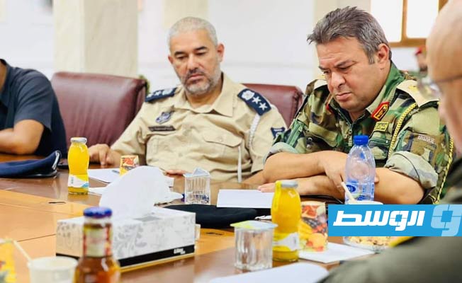 اجتماع غرفة العمليات الميدانية في طرابلس، الإثنين 5 سبتمبر 2022. (رئاسة الأركان العامة)