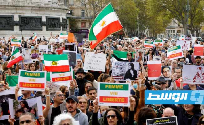 آلاف المتظاهرين في فرنسا دعما لحركة الاحتجاج في إيران