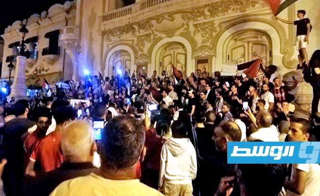 تظاهرة أمام سفارة فرنسا في تونس تنديدا بقصف مستشفى المعمداني