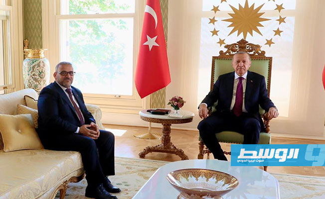 المشري يلتقي إردوغان في إسطنبول