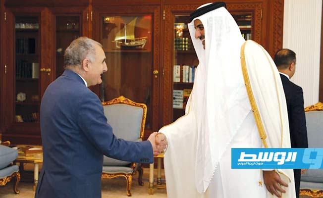 خلال لقائه باشاغا.. أمير قطر: لن نتراجع عن دعم حكومة الوفاق