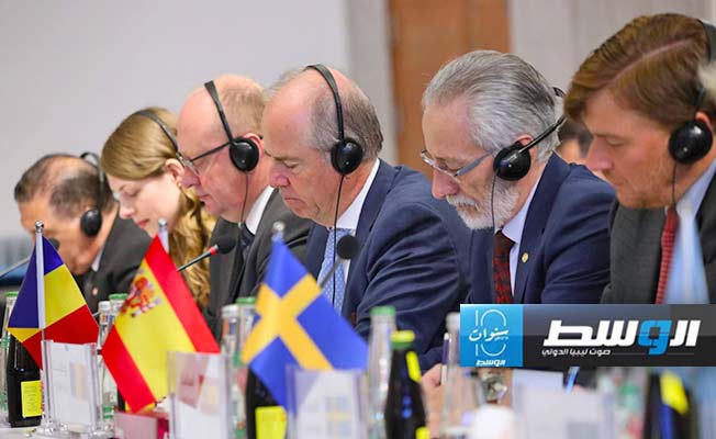 من لقاء السايح مع سفراء أوروبيين في العاصمة طرابلس، 27 يونيو 2024. (المفوضية)