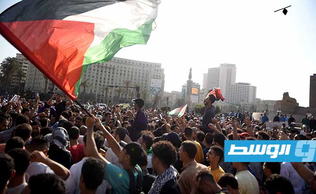 مظاهرات حاشدة في مصر للتنديد بالعدوان الإسرائيلي على غزة